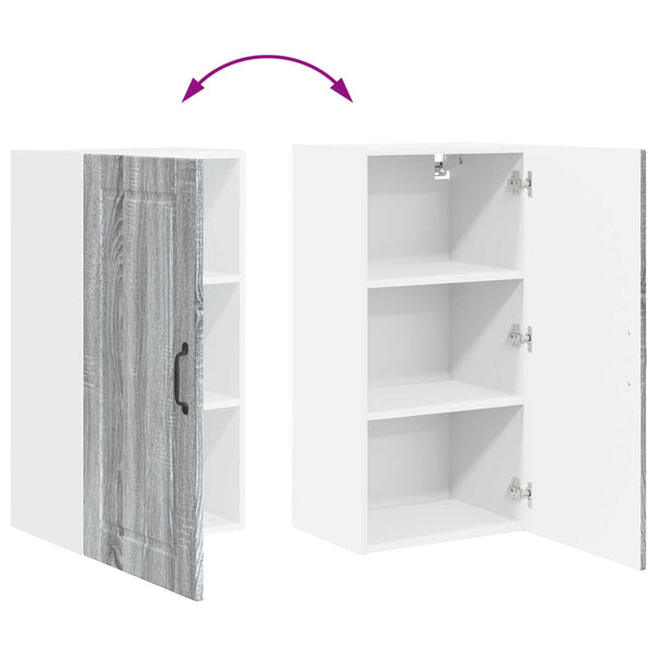 vidaXL Armoire de cuisine Gris Sonoma 40 x 31 x 80 cm Bois d'ingénierie