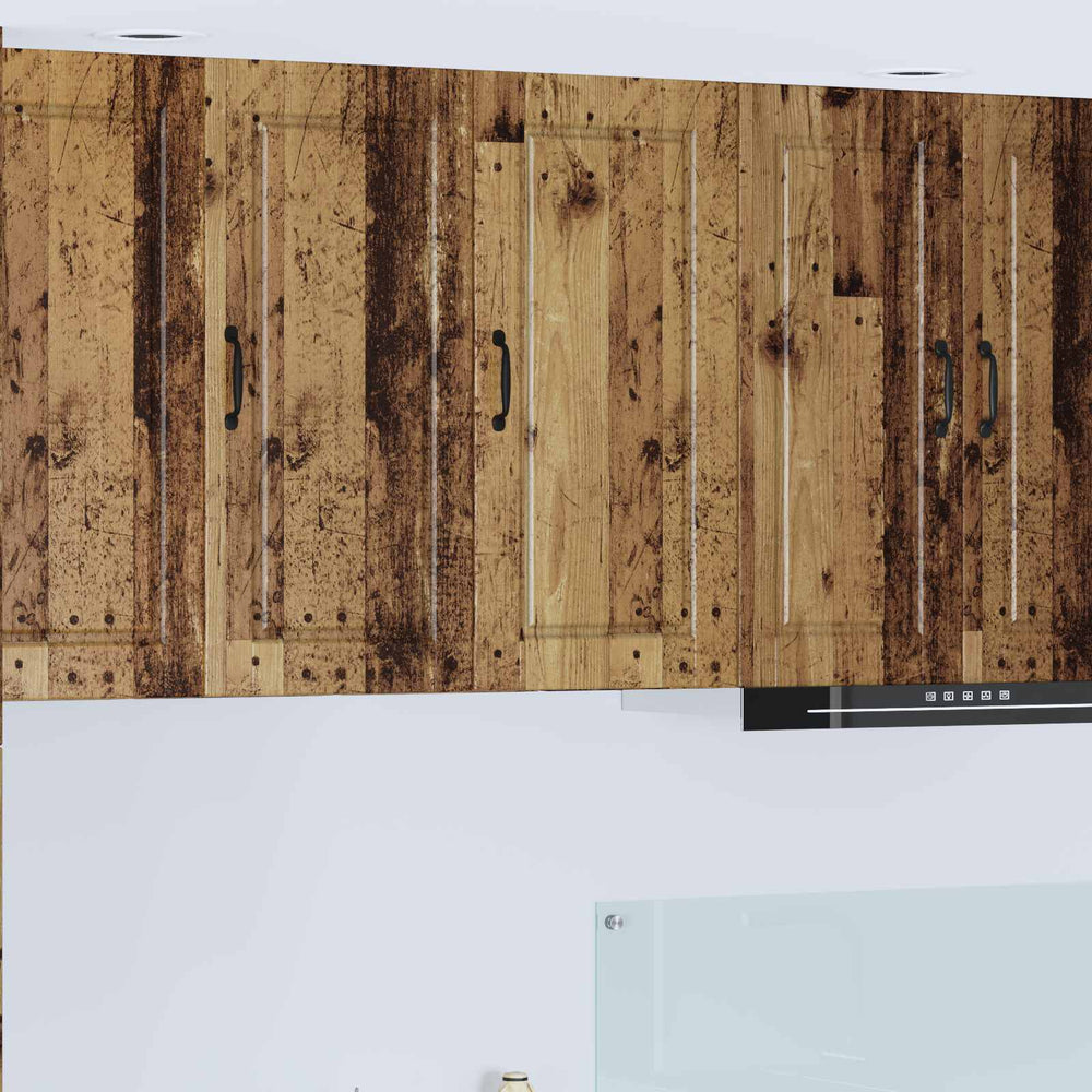 Küchenschrank mit Regal Altholz 40x80 cm