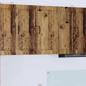 Küchenschrank mit Regal Altholz 40x80 cm