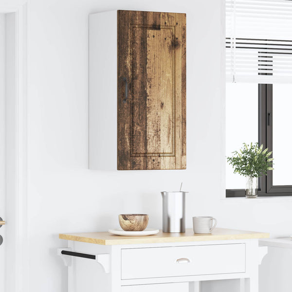 Küchenschrank mit Regal Altholz 40x80 cm