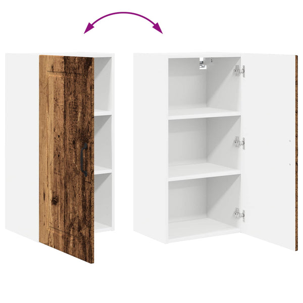 Küchenschrank mit Regal Altholz 40x80 cm