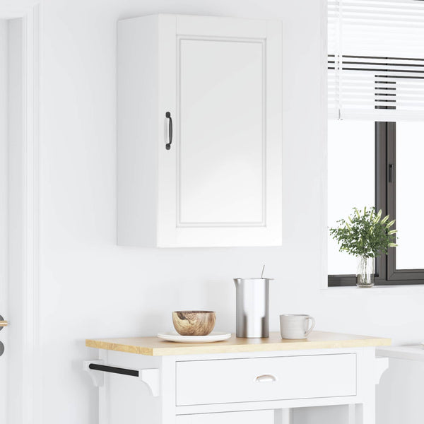 vidaXL Meuble de cuisine blanc brillant 50 x 31 x 80 cm Aggloméré