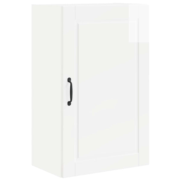 vidaXL Meuble de cuisine blanc brillant 50 x 31 x 80 cm Aggloméré