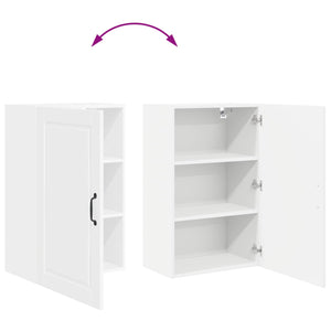 vidaXL Meuble de cuisine blanc brillant 50 x 31 x 80 cm Aggloméré