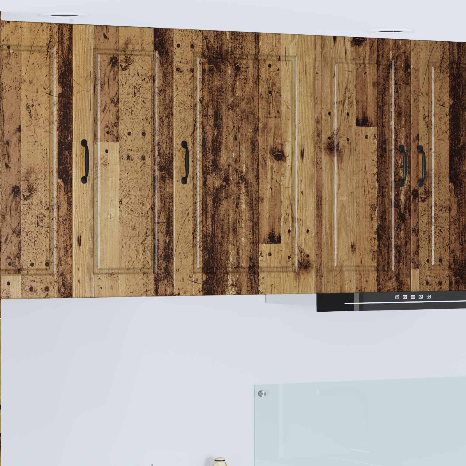 Küchenschrank mit Regal Altholz 50x31x80cm