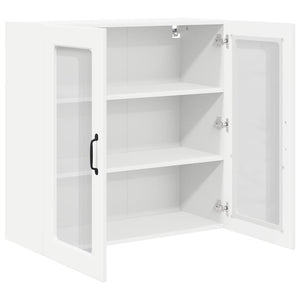 Meuble haut de cuisine avec étagère blanc 80 x 31 x 80 cm en bois d'ingénierie