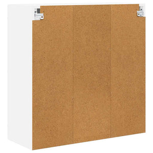 Meuble haut de cuisine avec étagère blanc 80 x 31 x 80 cm en bois d'ingénierie