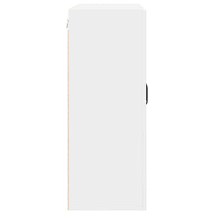 Meuble haut de cuisine avec étagère blanc 80 x 31 x 80 cm en bois d'ingénierie