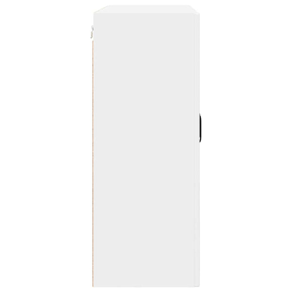 Meuble haut de cuisine avec étagère blanc 80 x 31 x 80 cm en bois d'ingénierie