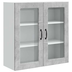 vidaXL Meuble de cuisine avec porte gris béton 80 x 31 x 80 cm bois d'ingénierie