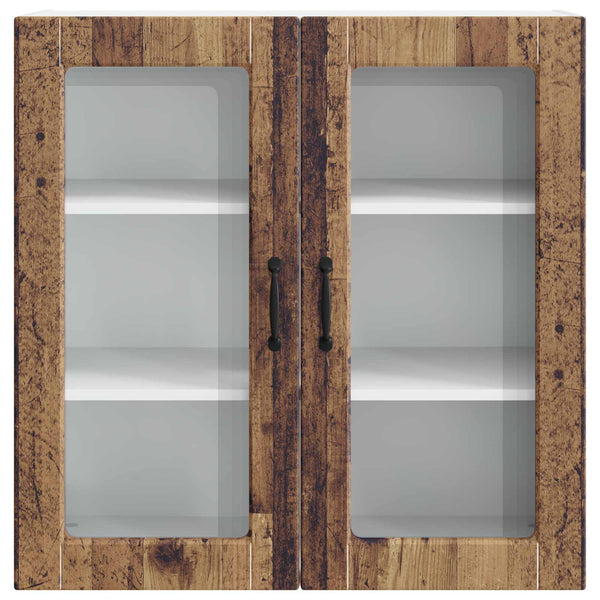 Küchenschrank mit Regal Altholz 80x80 cm