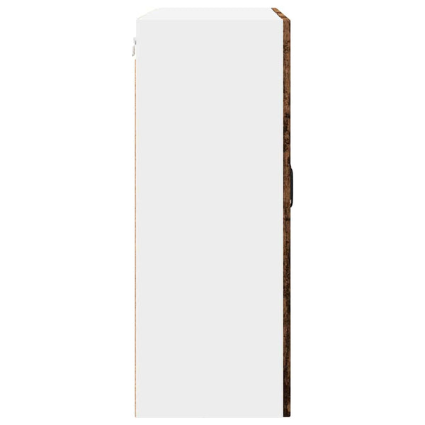 Küchenschrank mit Regal Altholz 80x80 cm