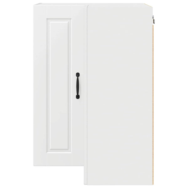 Küchenschrank mit Regal, Weiß, 57x57x80 cm