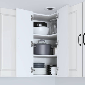 vidaXL Meuble de cuisine blanc brillant 57 x 57 x 80 cm en bois d'ingénierie