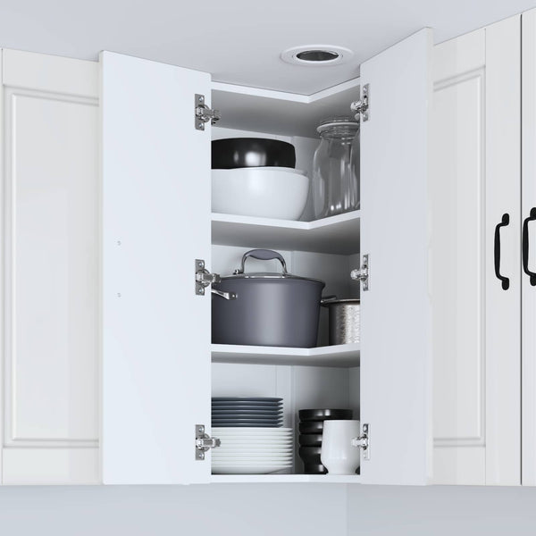 vidaXL Meuble de cuisine blanc brillant 57 x 57 x 80 cm en bois d'ingénierie