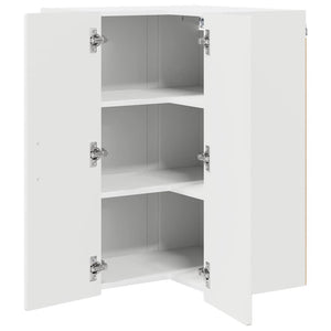 vidaXL Meuble de cuisine blanc brillant 57 x 57 x 80 cm en bois d'ingénierie