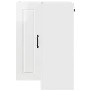vidaXL Meuble de cuisine blanc brillant 57 x 57 x 80 cm en bois d'ingénierie