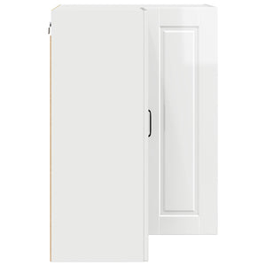 vidaXL Meuble de cuisine blanc brillant 57 x 57 x 80 cm en bois d'ingénierie