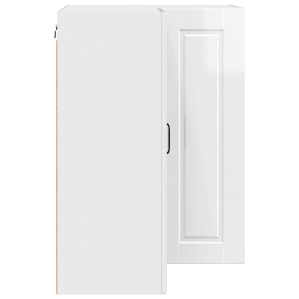 vidaXL Meuble de cuisine blanc brillant 57 x 57 x 80 cm en bois d'ingénierie