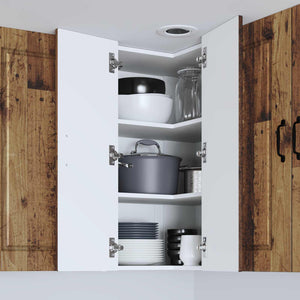 vidaXL Meuble de cuisine avec étagère Bois de récupération 57 x 57 x 80 cm Bois d'ingénierie