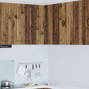 vidaXL Meuble de cuisine avec étagère Bois de récupération 57 x 57 x 80 cm Bois d'ingénierie