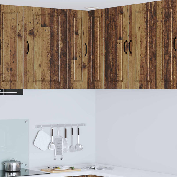 vidaXL Meuble de cuisine avec étagère Bois de récupération 57 x 57 x 80 cm Bois d'ingénierie