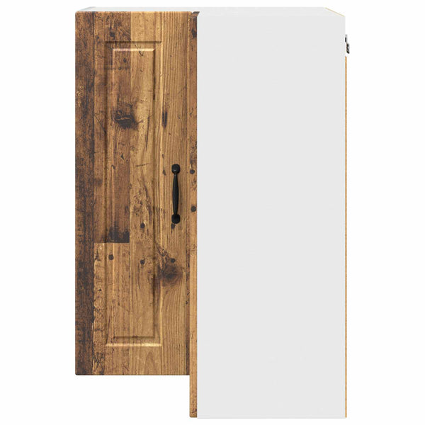 vidaXL Meuble de cuisine avec étagère Bois de récupération 57 x 57 x 80 cm Bois d'ingénierie