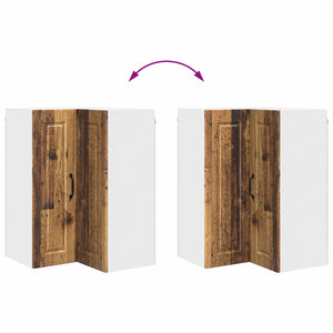vidaXL Meuble de cuisine avec étagère Bois de récupération 57 x 57 x 80 cm Bois d'ingénierie