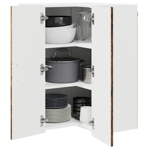 vidaXL Meuble de cuisine avec étagère Bois de récupération 57 x 57 x 80 cm Bois d'ingénierie