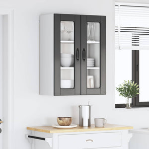 Küchenschrank Schwarz mit Regal 60x31x80cm