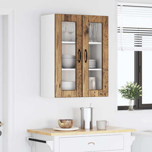 Küchenschrank mit Regal Altholz 60x31x80cm