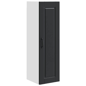Küchenschrank mit Regal, Schwarz, 30x31x100 cm