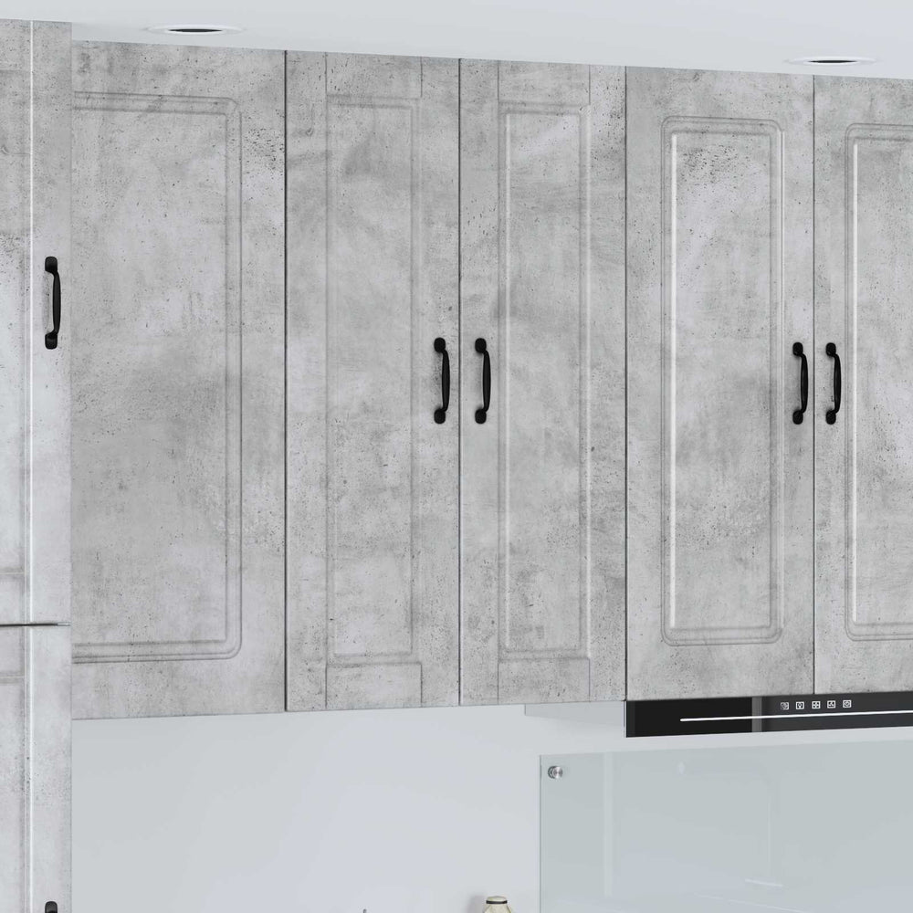 Küchenschrank Beton Grau 30x100 cm