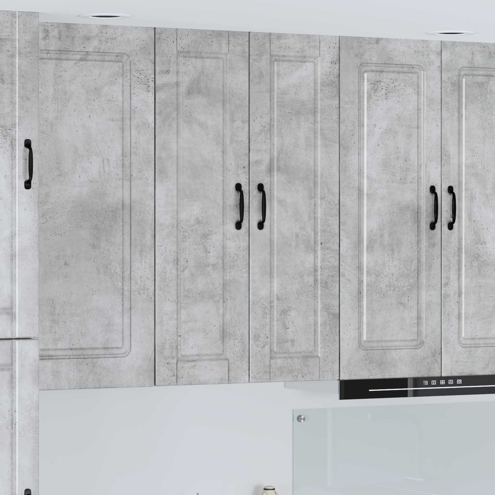 Küchenschrank Beton Grau 30x100 cm
