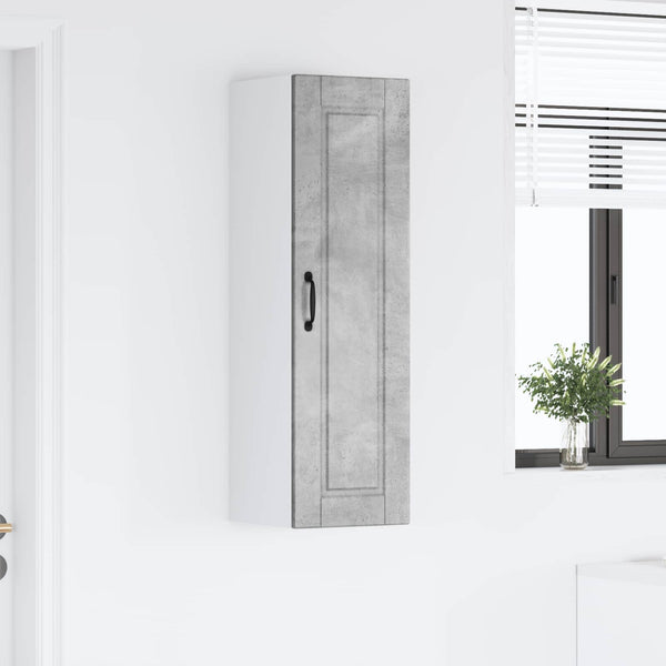 Küchenschrank Beton Grau 30x100 cm