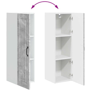 Küchenschrank Beton Grau 30x100 cm