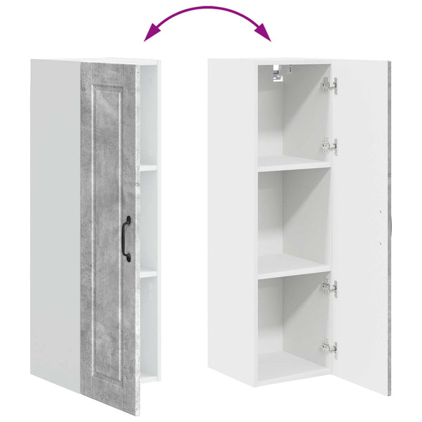 Küchenschrank Beton Grau 30x100 cm