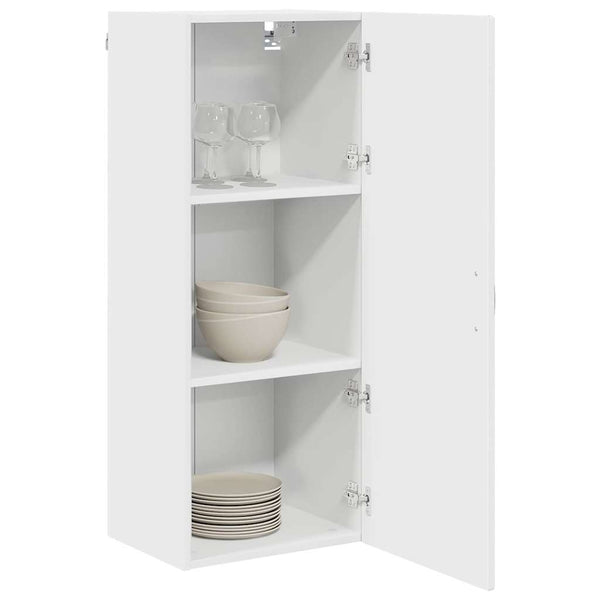 vidaXL Meuble de cuisine avec étagère Blanc 40 x 31 x 100 cm Bois d'ingénierie