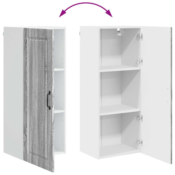 vidaXL Armoire de cuisine Sonoma gris 40 x 31 x 100 cm Bois d'ingénierie