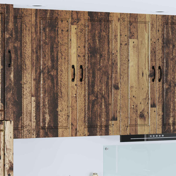 Küchenschrank mit Regal Altholz 40x31x100 cm