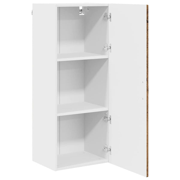 Küchenschrank mit Regal Altholz 40x31x100 cm