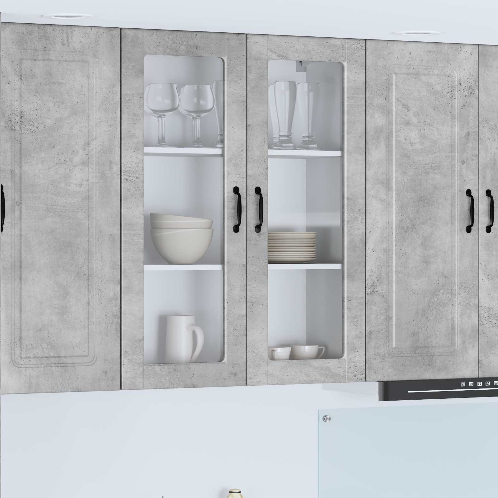Küchenschrank Beton Grau 80x31x100cm