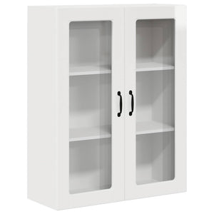 vidaXL Meuble haut de cuisine blanc brillant 80 x 31 x 100 cm en bois d'ingénierie