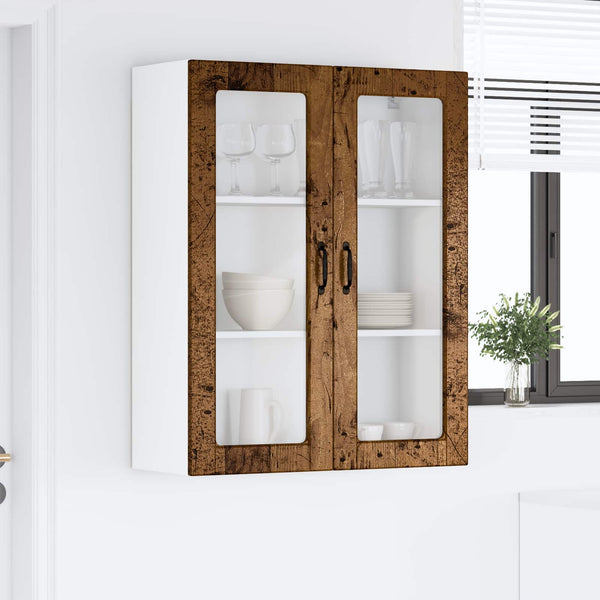 Küchenschrank mit Regal Altholz 80x31x100 cm