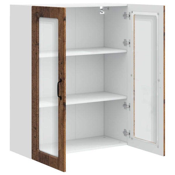 Küchenschrank mit Regal Altholz 80x31x100 cm
