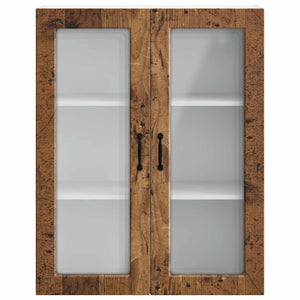 Küchenschrank mit Regal Altholz 80x31x100 cm