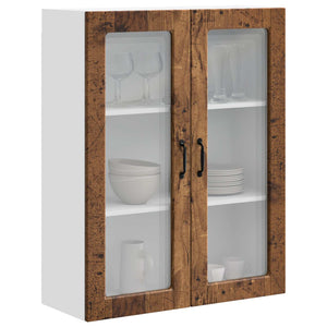 Küchenschrank mit Regal Altholz 80x31x100 cm