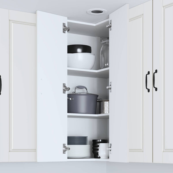 Küchenschrank Weiß mit Regal 57x57x100 cm