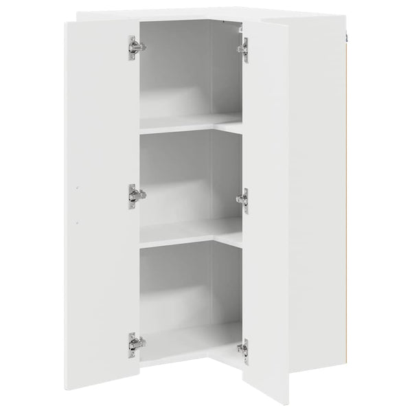 Küchenschrank Weiß mit Regal 57x57x100 cm