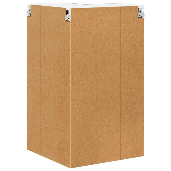 Schwarzer Küchenschrank mit Regal